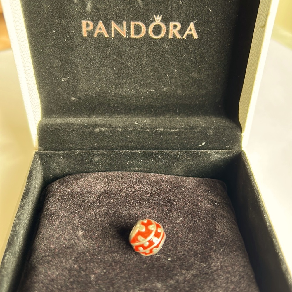 Pandora Sterling Silver and Enamel Charm
